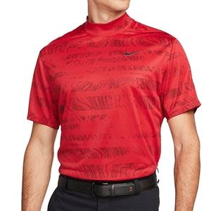 Nike Tiger Woods Mock Neck Golf Polo Shirt NWT